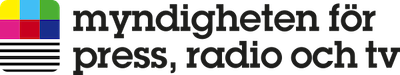 Myndigheten för press, radio och tv logo